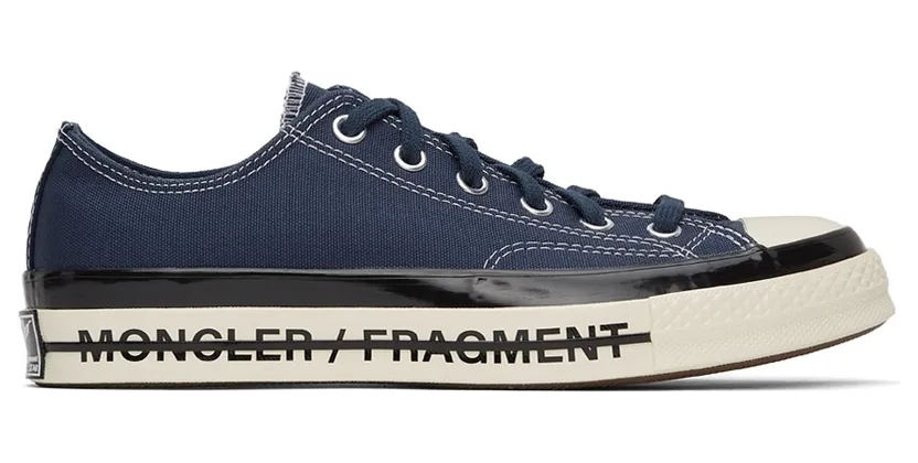 Moncler Genius 7 Moncler FRGMT Hiroshi Fujiwara Converse Navy Fraylor III Chuck 70 Sneakers (G20964M7050002SLQ)