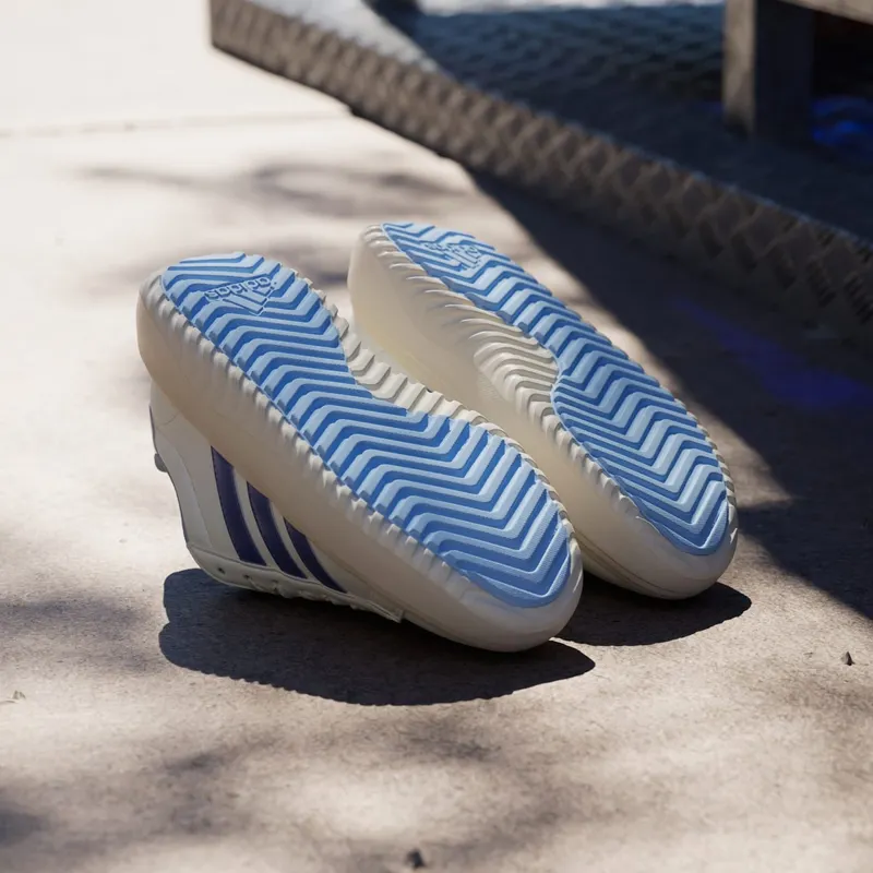 Adidas Grand Court Platform Shoes Off White / Blue Spark Met. / Wonder White (JR0706)