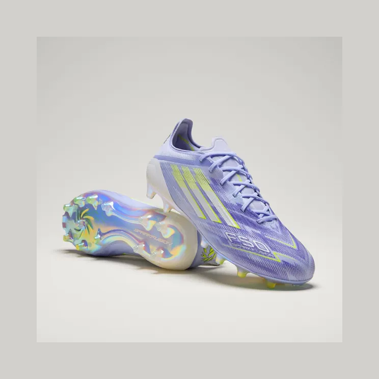 adidas F50 Sparkfusion Elite Low Firm Ground/artificial Grass Boots “Violet Tone / Lucid Lemon / Purple Rush” (JR9225)