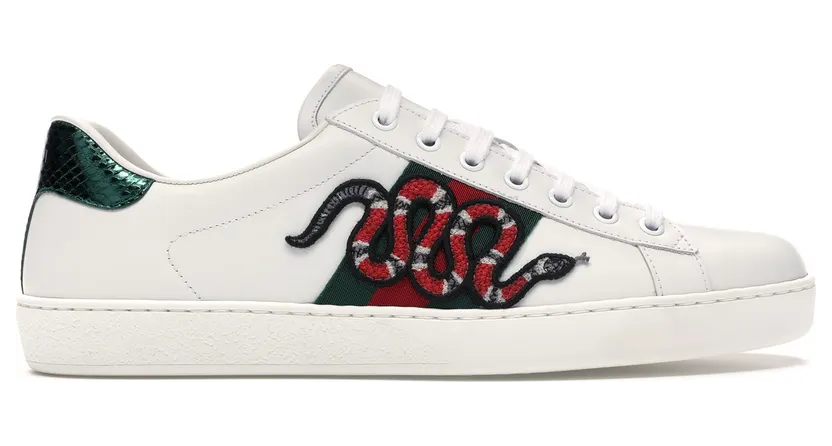Gucci Ace Embroidered Snake