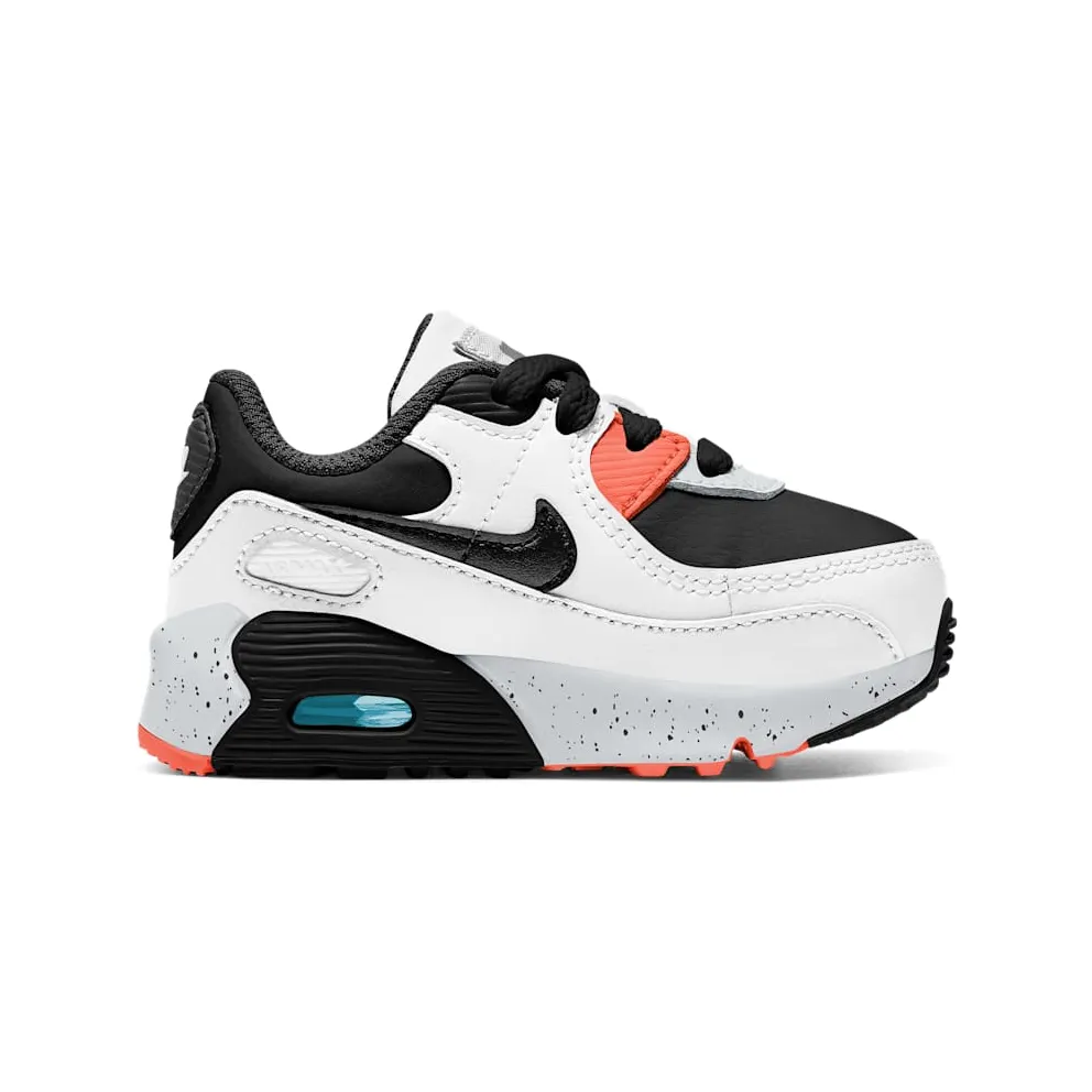 Nike Air Max 90 White Black Orange (TD) (CD6868-110)