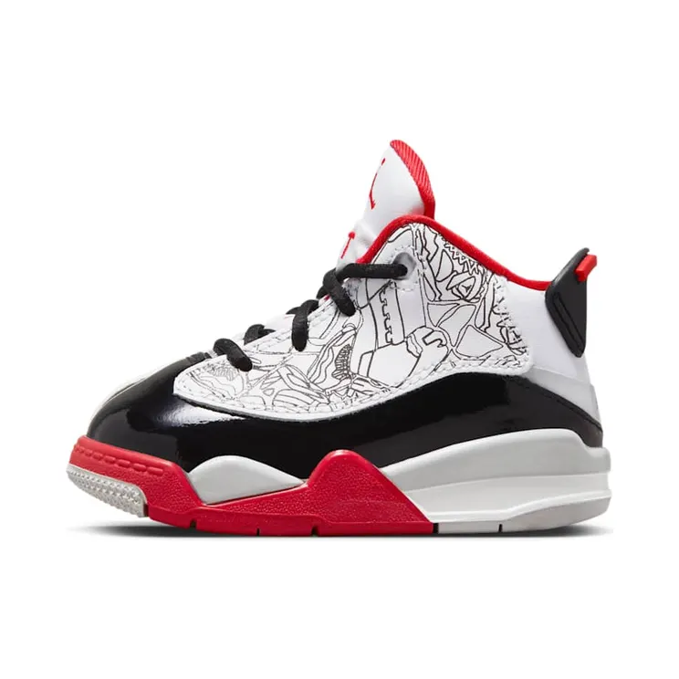 Jordan Dub Zero White Black Neutral Grey True Red (DV1358-160)