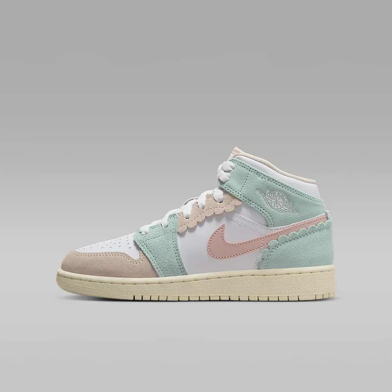 Air Jordan 1 Mid GS “Pink Oxford” (DZ5361-100)