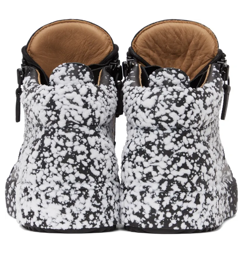Giuseppe Zanotti Black & White May London Sneakers (RU00025-91513) (4)