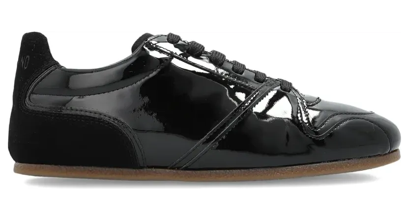 Moschino Sneakers aus Lackleder – Schwarz (MA15021G0NMB2)
