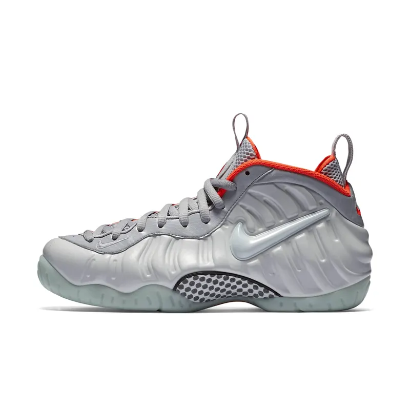 Nike Air Foamposite Pro Pure Platinum Pure Platinum/Pure Platinum-Wolf Grey-Bright Crimson (616750-003)