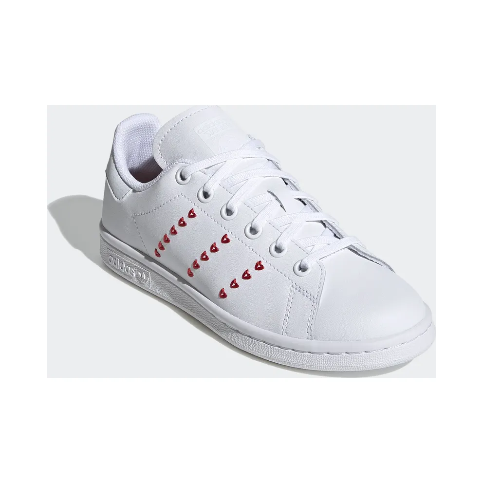 adidas Stan Smith Cloud White Lush Red (GS) Cloud White/Cloud White/Lush Red (EG6495)