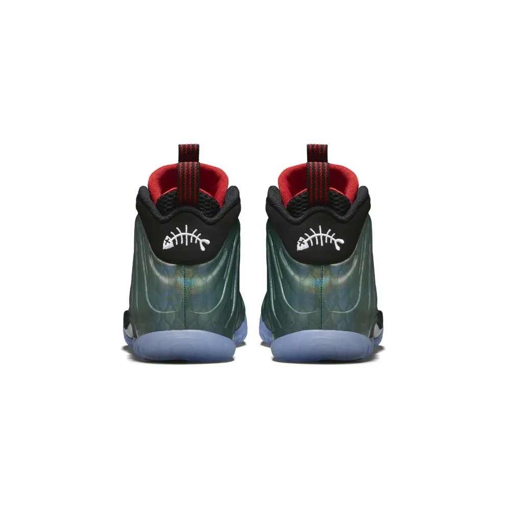 Nike Air Foamposite One Gone Fishing (GS) Dk Emerald/Black-Challenge Red (644791-300)