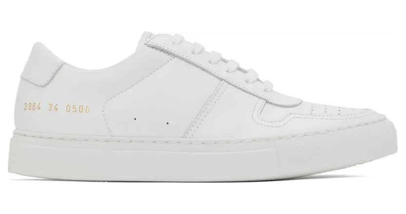 Common Projects White BBall Low Sneakers (3864)