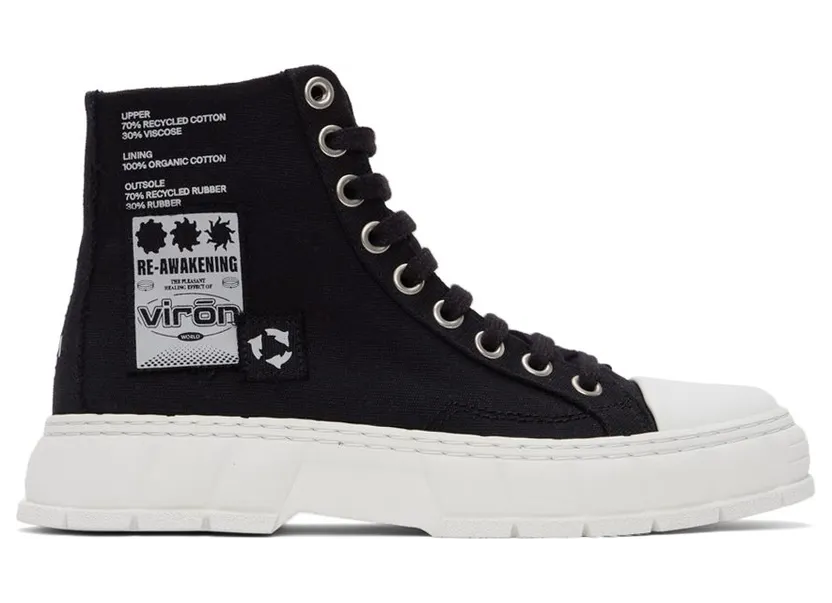 Virón Black Recycled Canvas 1982 Sneakers (1982-04-C-990)