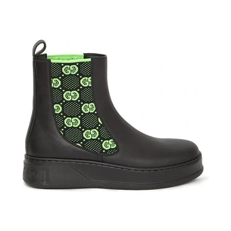 Gucci GG Elastic Chelsea Boot Black (718713 AAA8L 1065)