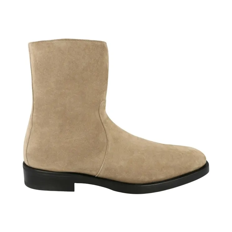 Ferragamo Gerald Ankle Wide Boots Bone (021273-760207-2E)