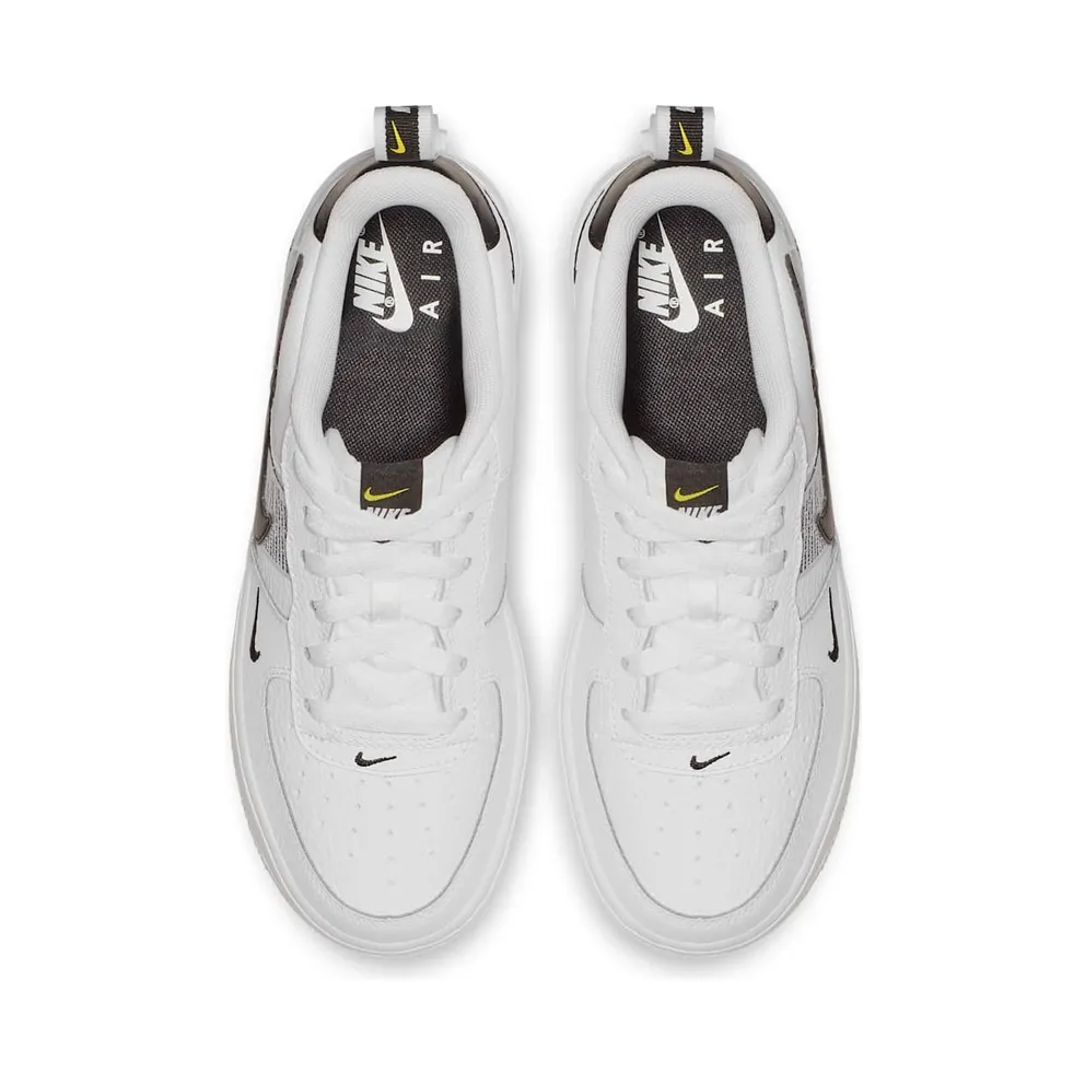 Nike Air Force 1 Low Utility White Black (GS) White/White-Black-Tour Yellow (AR1708-100)