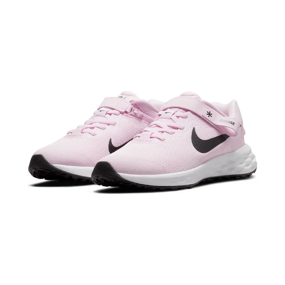 Nike Revolution 6 FlyEase Older Kids’ Easy On/Off Road Running Pink 50% Sustainable Materials (DD1113-608)