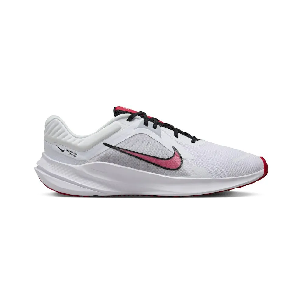 Nike Quest 5 White Light Smoke Grey Black Fire Red (DD0204-104)