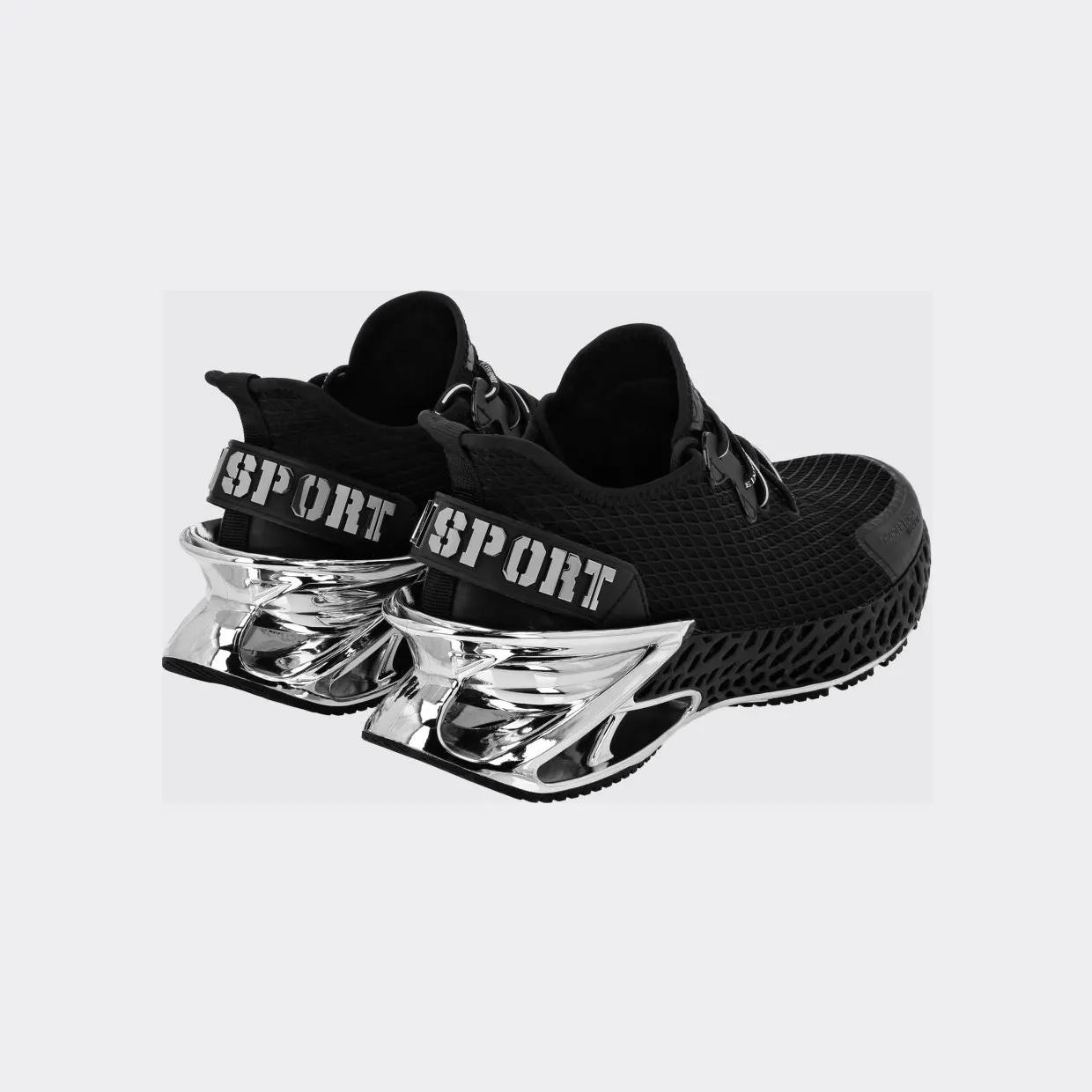 Plein Sport Thunder Force Gen. X-01 Mesh Low-Top Sneakers Black (FABSUSC0335PTE003N0291) (2)