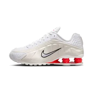 Nike Shox R4 “White / Phantom / Picante Red” (AR3565-103)