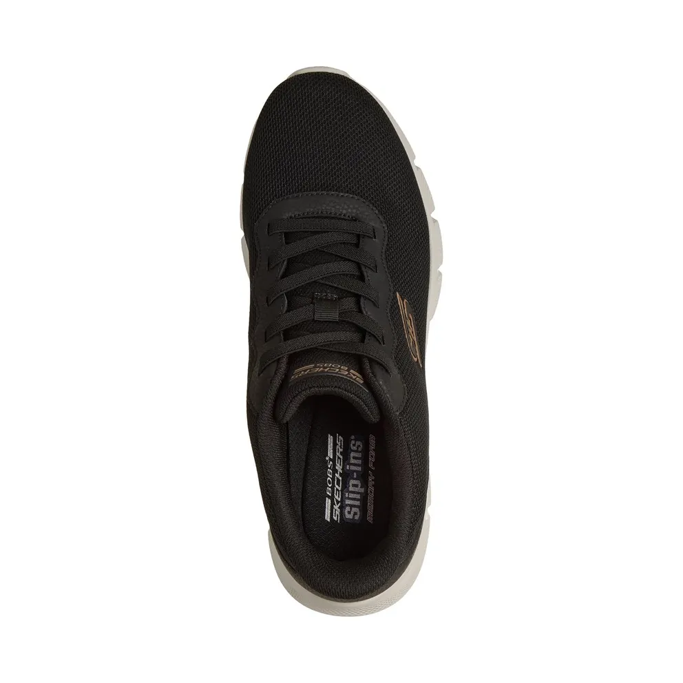 Skechers Slip-ins: Bobs Sport B Flex “Glacial Edge Sneaker Black” (118113BLK)