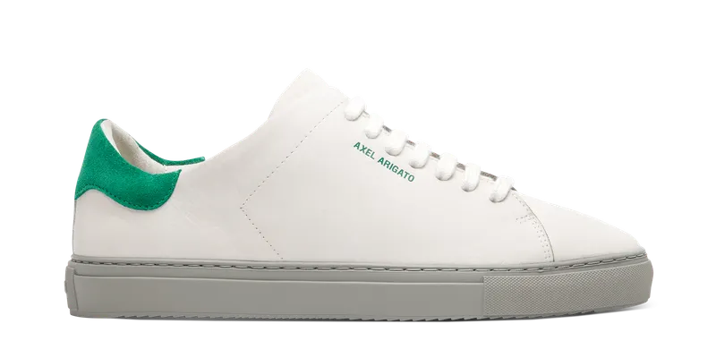 Axel Arigato Clean 90 Sneaker “Off White,Dark Green” (F4625006)
