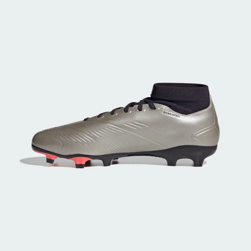adidas Predator League Mid FG Platinum Metallic Aurora Black Turbo (IF6340)