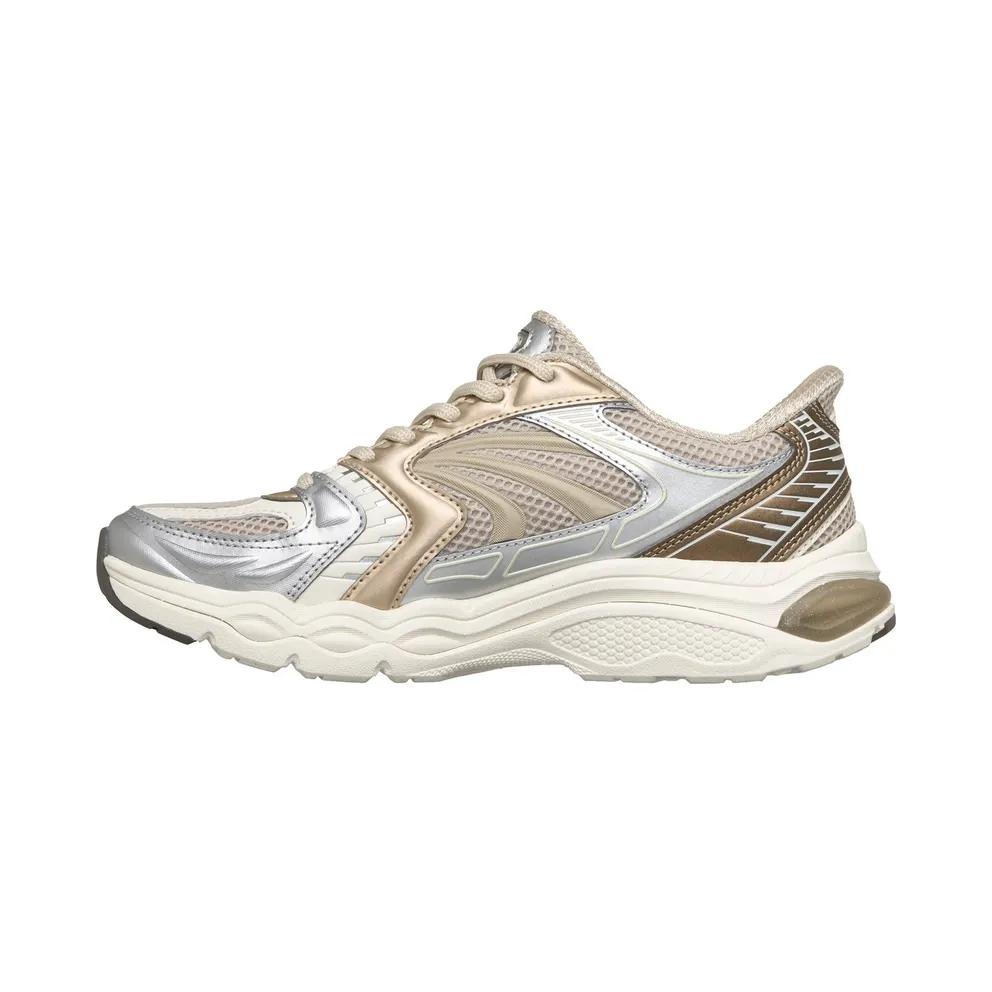 Skechers Slip-ins: Skech-Gel – Retro Pulse Sneaker Natuurlijk/Gold