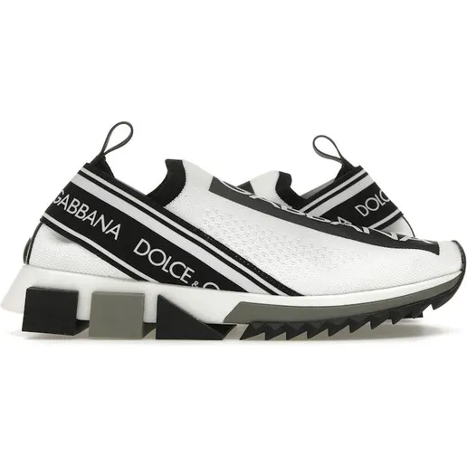 Dolce & Gabbana Sorrento Slip On White Black (CK1595 AH677 89697)