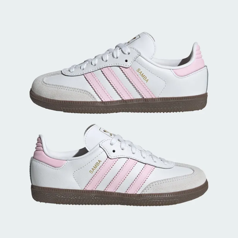 Adidas Samba OG Shoes Cloud White / Clear Pink / Gum (JQ2849)