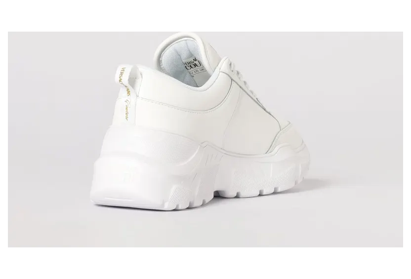 Versace Leather Sneakers with Logo White (80VA3SC1ZPB69003) (2)