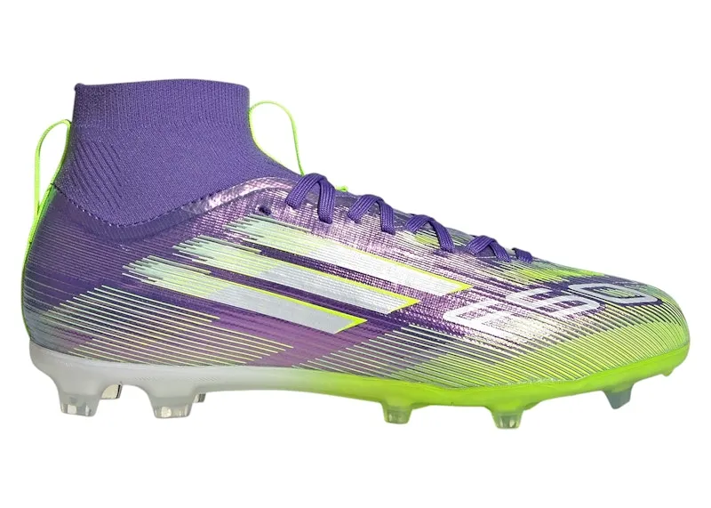 adidas F50 Elite Mid FG Purple Rush Cloud White Lucid Lemon (JI3542)