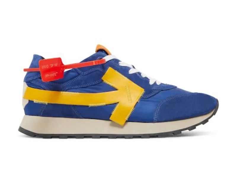 OFF-WHITE Arrow Running Blue Yellow (OMIA118S19D38034 3060)