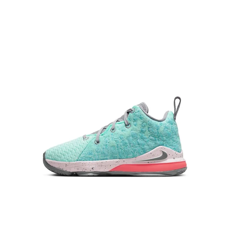 Nike LeBron 17 South Beach (PS) Light Aqua/Particle Grey (BQ5595-444)