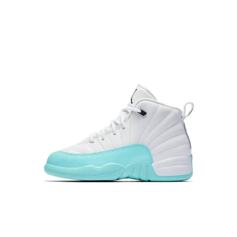 Jordan 12 Retro Light Aqua (PS) White/Black-Light Aqua (510816-100)