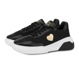 Moschino Sneaker Aus Kalbsleder Gold Heart (POLJA15875G0FIA900A)