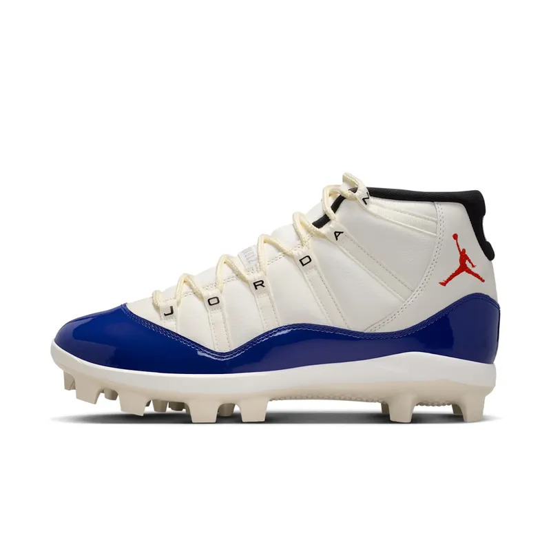 Air Jordan Eleven Mid Sail / Deep Royal Blue / Fire Red (HM7326-100)