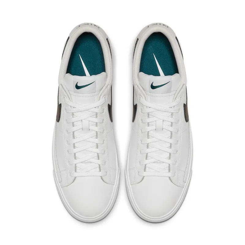 Nike Blazer Low Premium White White Game Royal Teal (BQ7460-102)