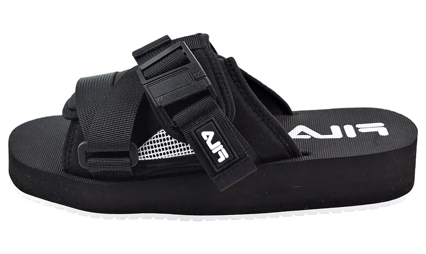 Fila Sol-Slides V2 “Black White” (1SM01570-013)