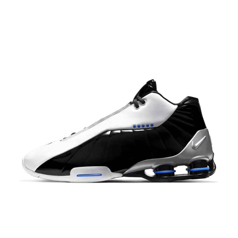 Nike Shox BB4 Black Patent White/Metallic Silver-Black-Racer Blue (AT7843-102)