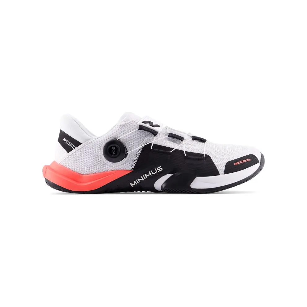 New Balance Minimus TR BOA v2 White Black Urgent Red (MXMTRBH2)
