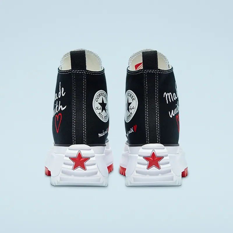 Converse Valentine’s Day Run Star Hike High Top Black/white/university Red (171120C)