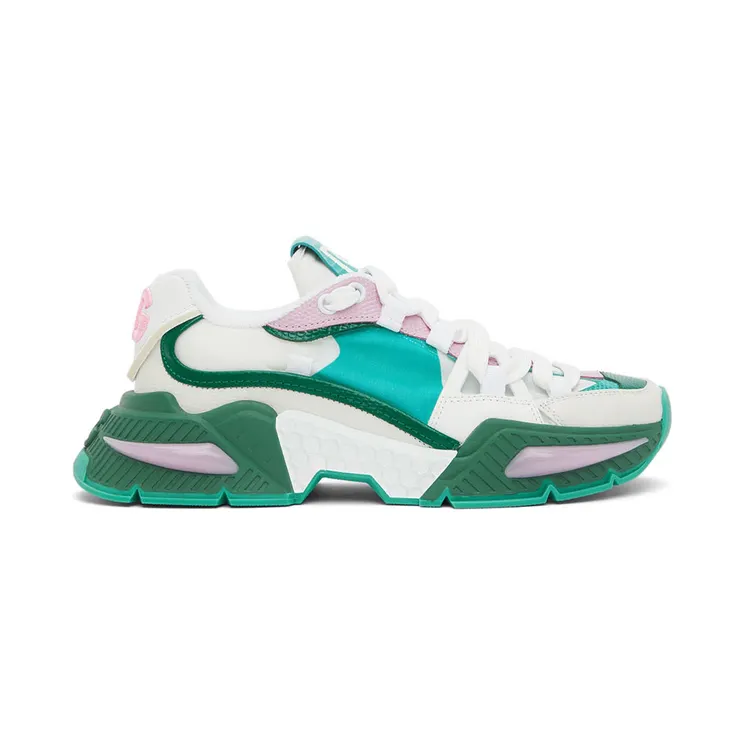 Dolce & Gabbana Green & White Airmaster Sneakers (CK1984 AY755)