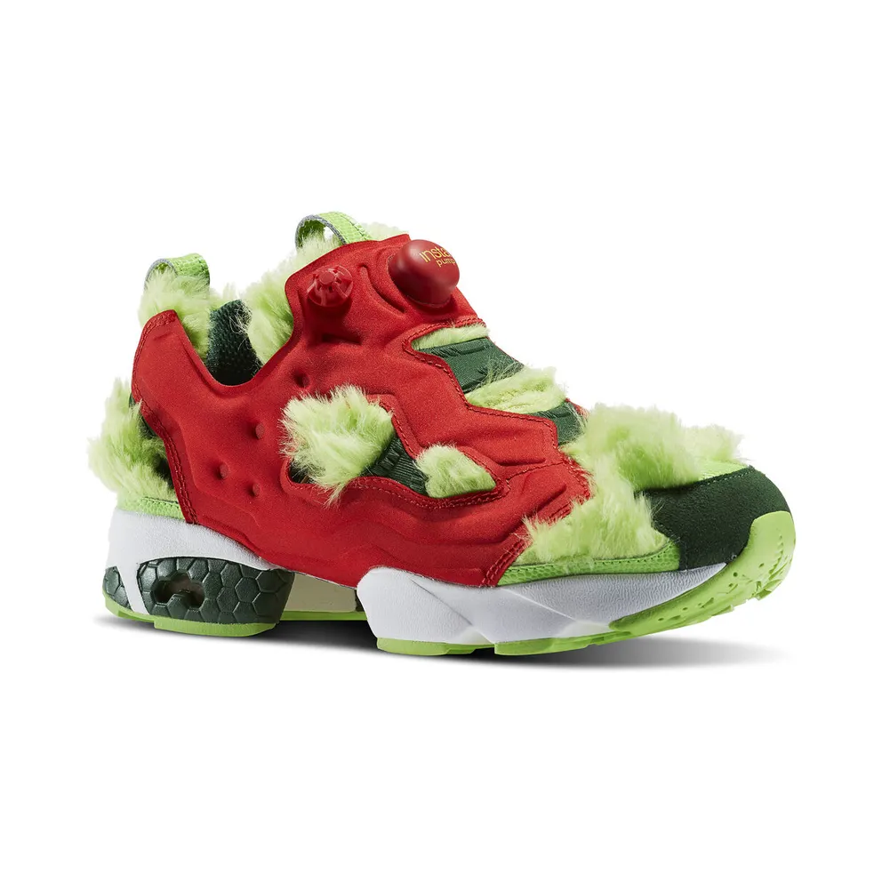 Reebok Instapump Fury Grinch Semi Solar Green/Scarlet-Pine Green-Gold Metallic (Other Brands Reebok)