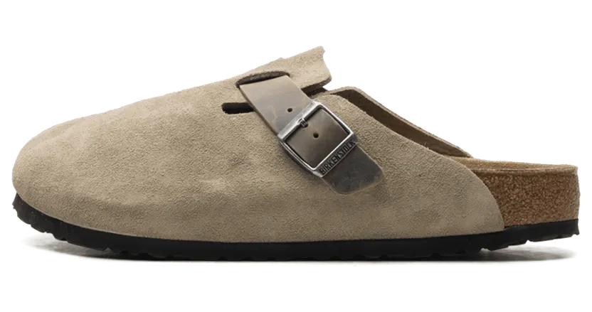 Birkenstock Boston “Mixed Leather Faded Khaki” (1031516)