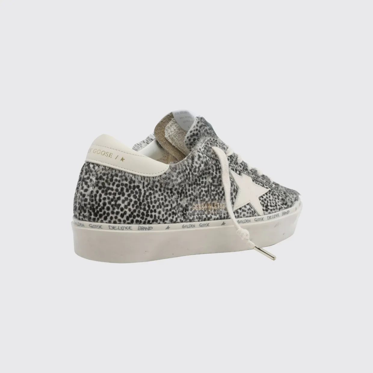 Golden goose Hi Star Animal Print Pony Hair Trainers with Platform Sole Black (GWF00118F00849690138) (2)