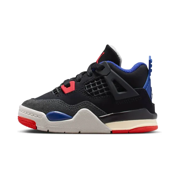 Air Jordan 4 TD Rare Air “Black / Deep Royal Blue / Dark Smoke Grey / Fire Red” (IB4387-003)