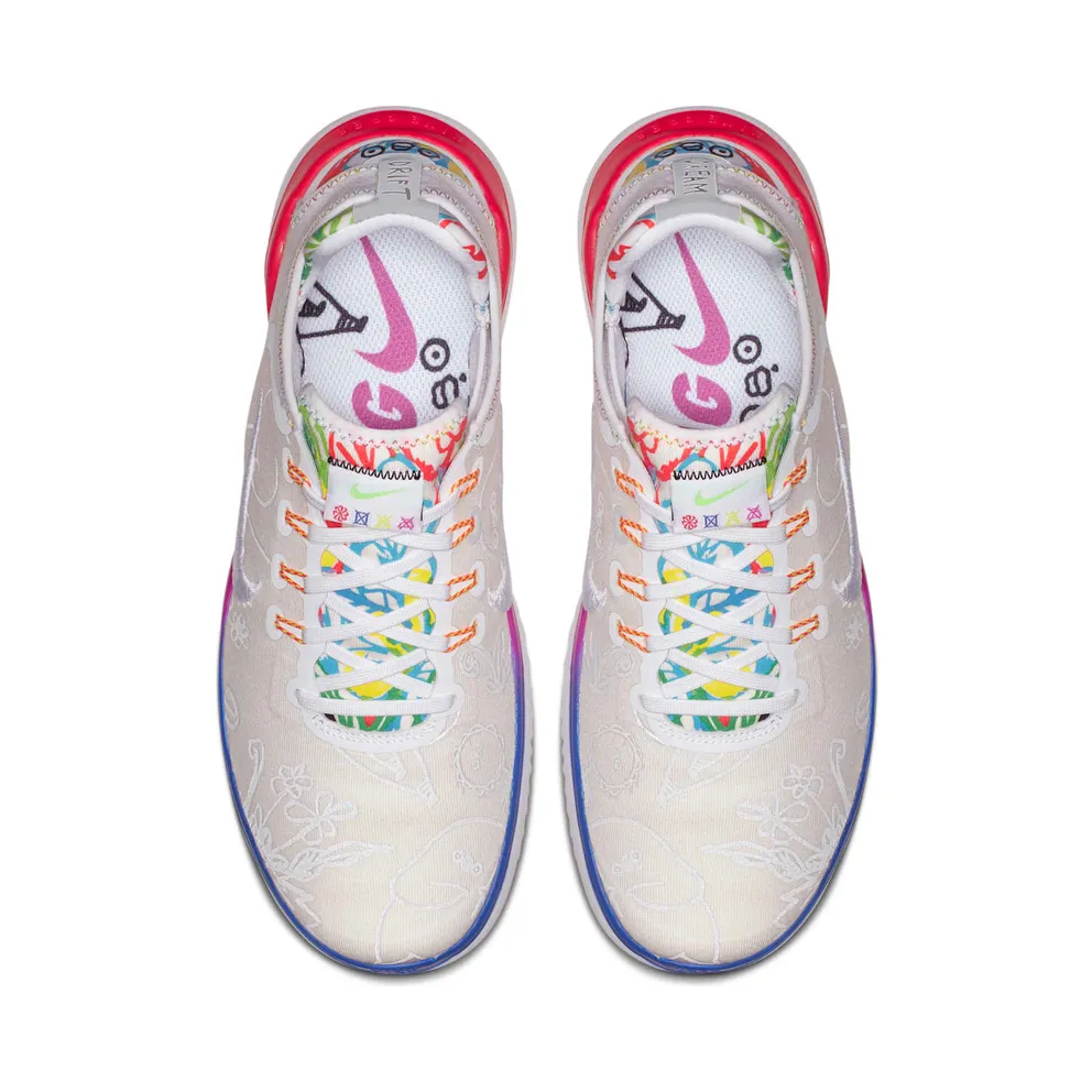 Nike Free RN 2018 Flabjacks White/Fuchsia Blast-Dynamic Yellow-Black (AH3966-100)