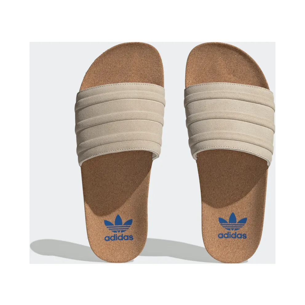 adidas adilette Premium Slides Wonder White / Wonder White / Blue (ID2016)