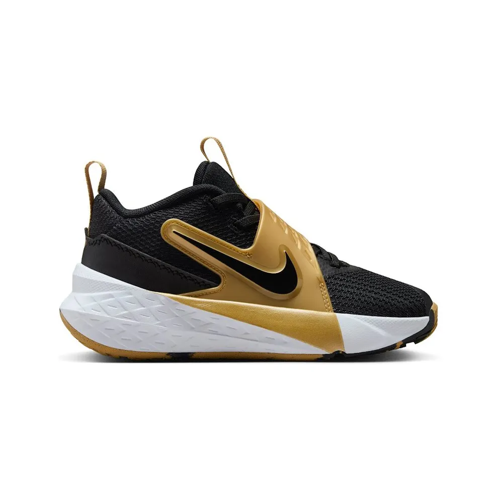 Nike Team Hustle D 12 Black Metallic Gold White (HF6280-003)