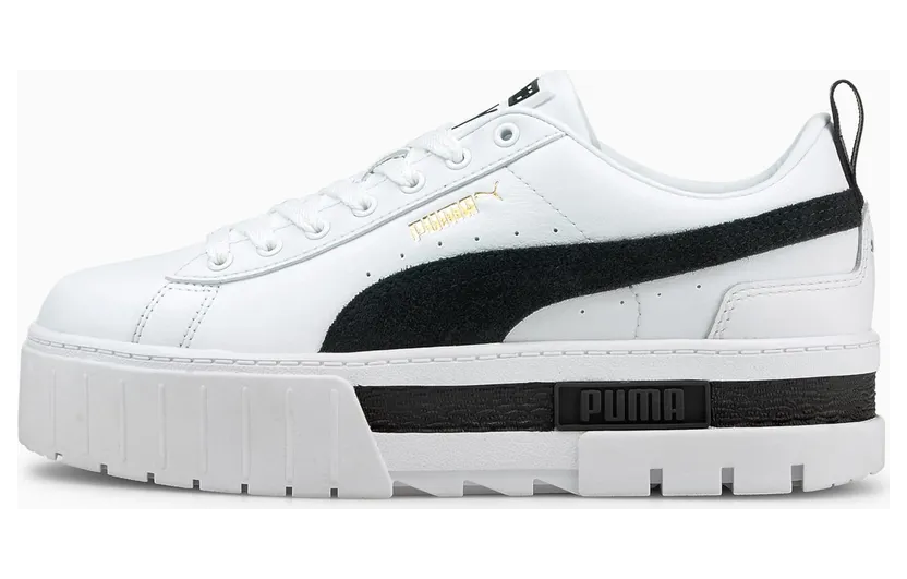 Puma Mayze Lth sneaker dames Wit/Zwart (381983-01)