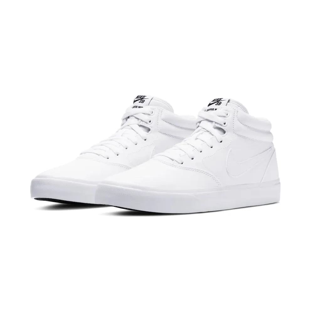 Nike SB Charge Mid Canvas Triple White White/White/White (CN5264-100)