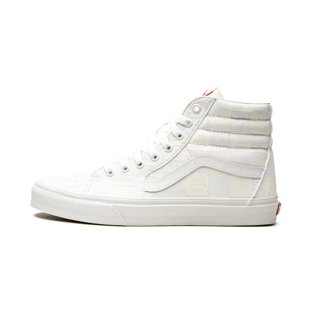 VANS Diy Checkerboard Sk8-hi Schuhe Weiß (VN0A5KRH8AX)